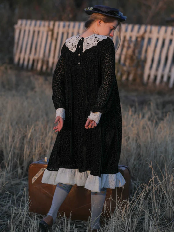 Velvet Twilight Elegance Dress