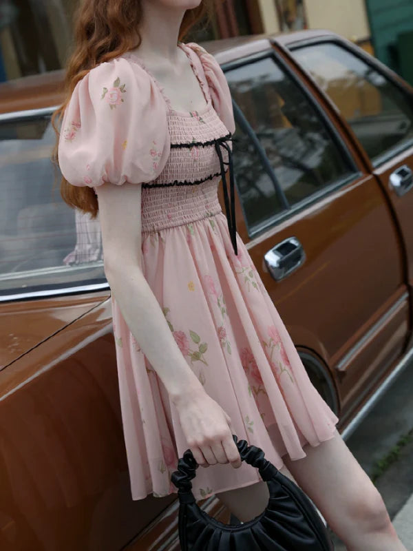 Rose Princess Chiffon Dress