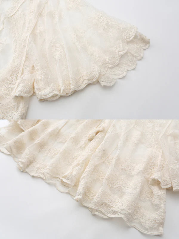 Blooming Lace Garden Shawl