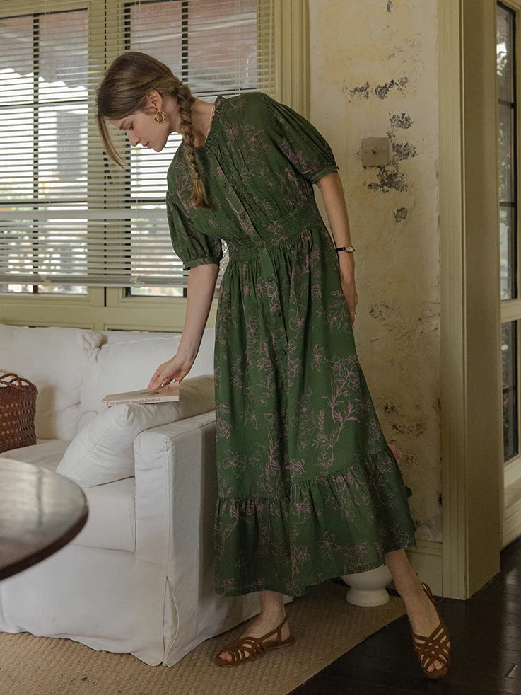 Evelyn's Forest Whispers Summer Dress