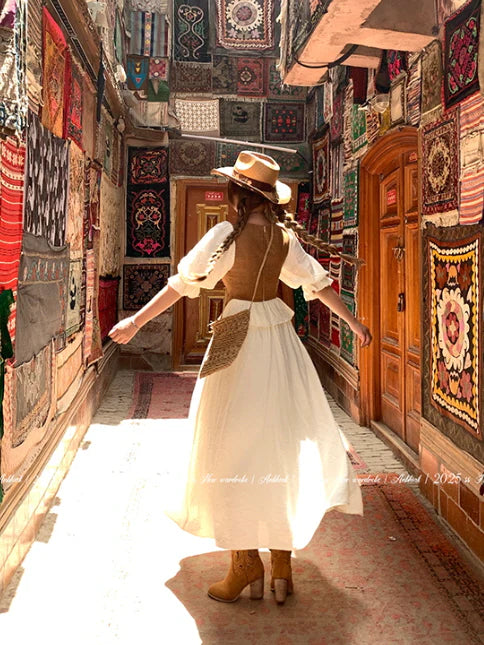 Western Prairie Embroidered Vest Dress