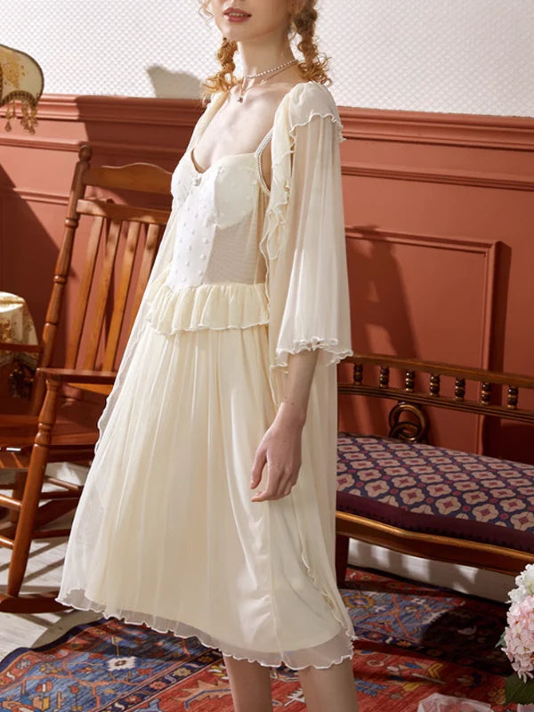 Light Yellow Princess Frill Loungewear