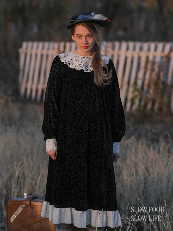 Velvet Twilight Elegance Dress