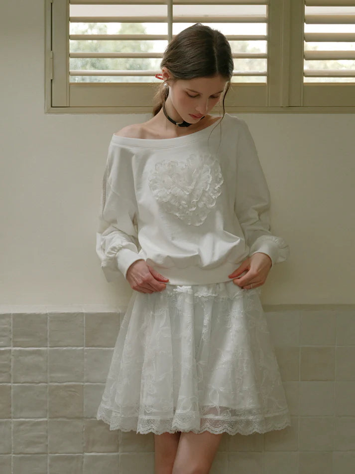 Ethereal Lace Ballet Skirt