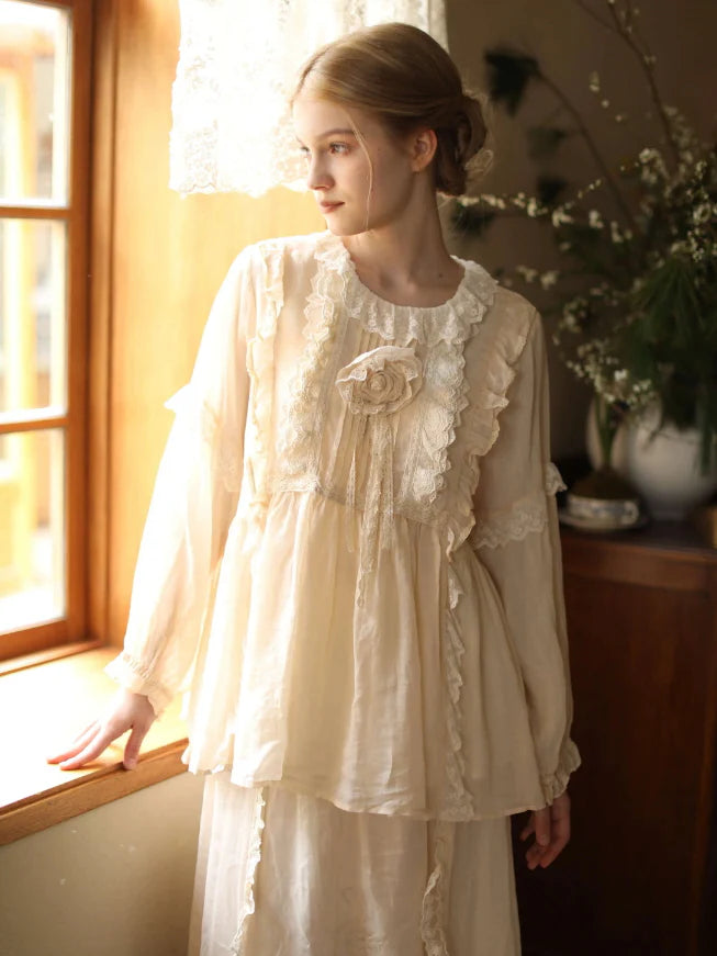 Vintage Rose Garden Blouse