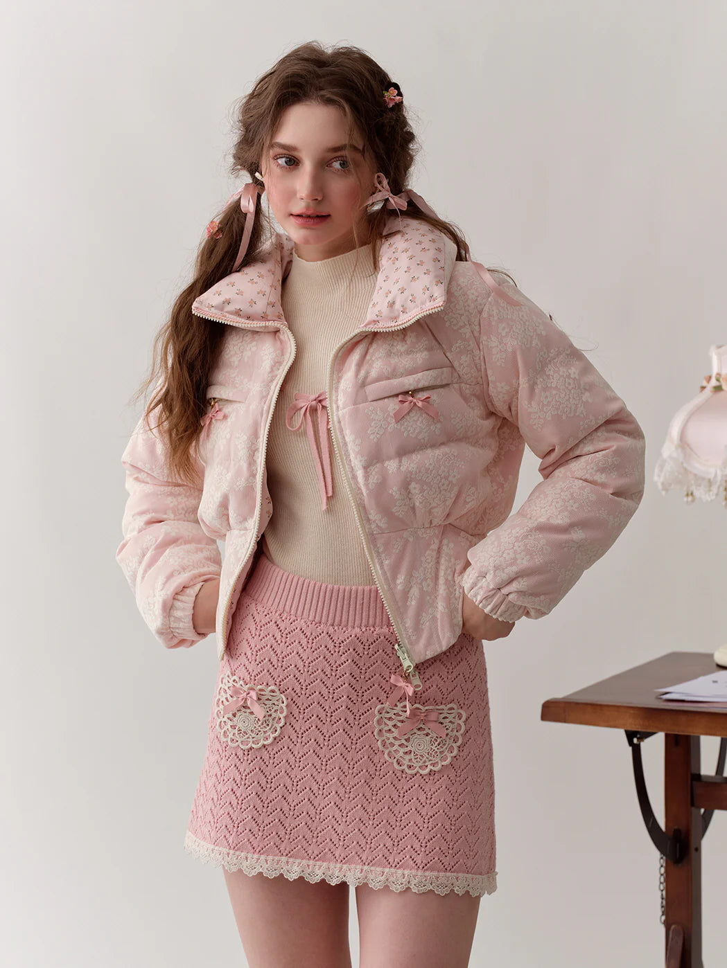 Coquette Bow Detail Knit Top