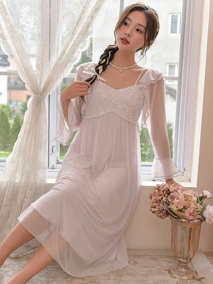 Ethereal Elegance Romantic Nightgown