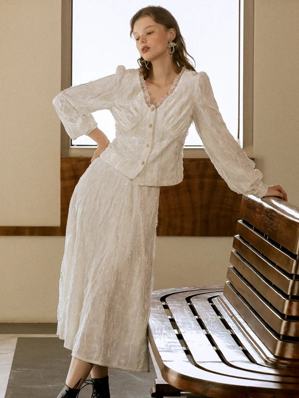 Ivory Lace Dream Blouse