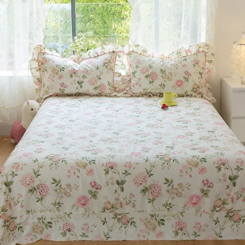 Pink Floral Pattern Forest Princess Bedding Set