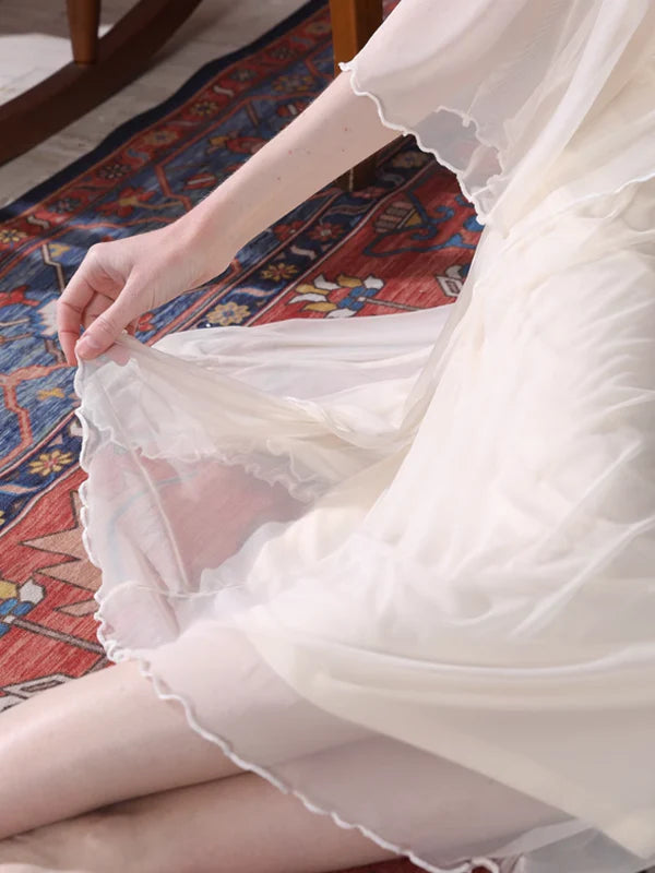 Light Yellow Princess Frill Loungewear