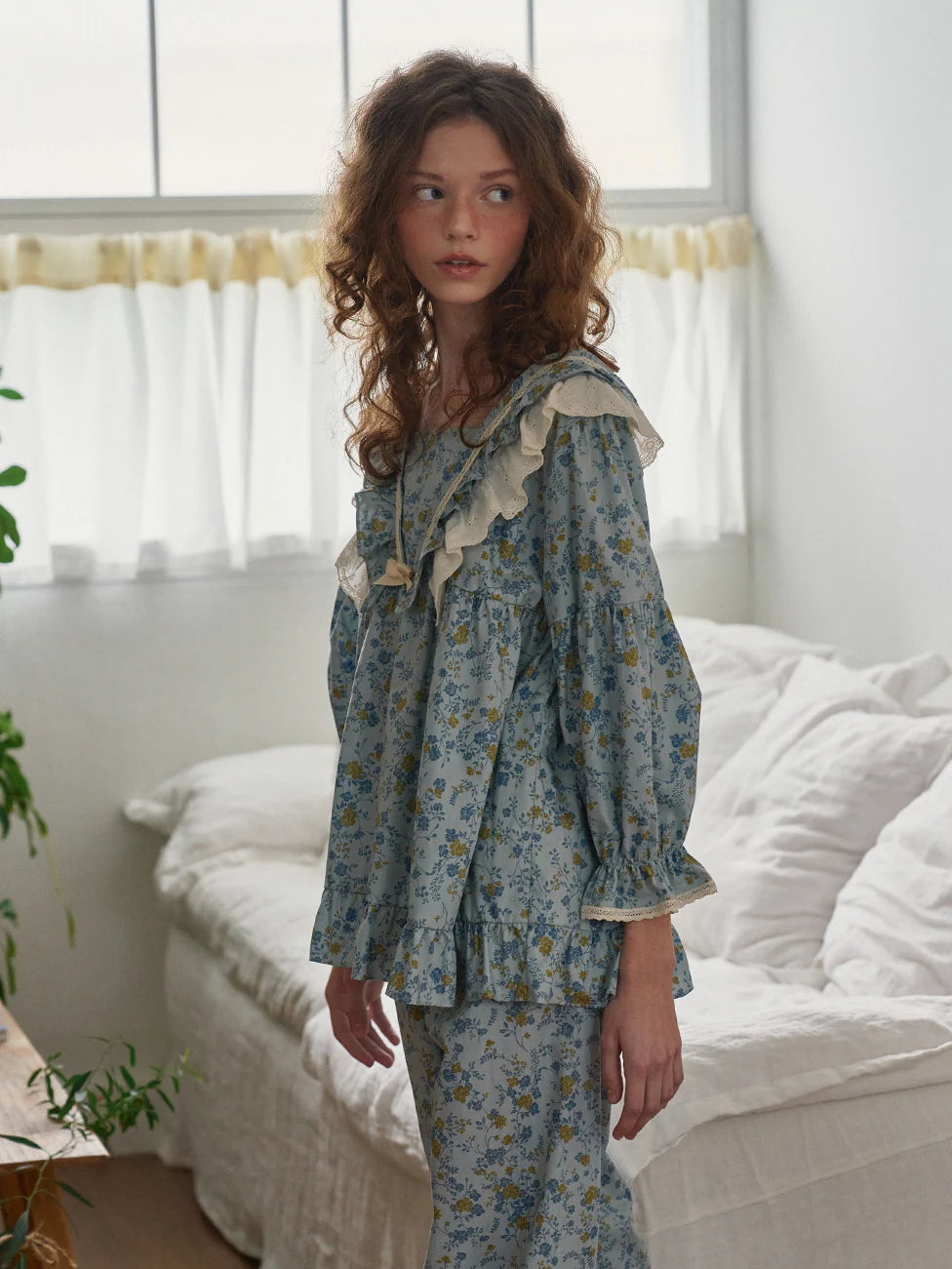 Morning Garden Cotton Pajama Set