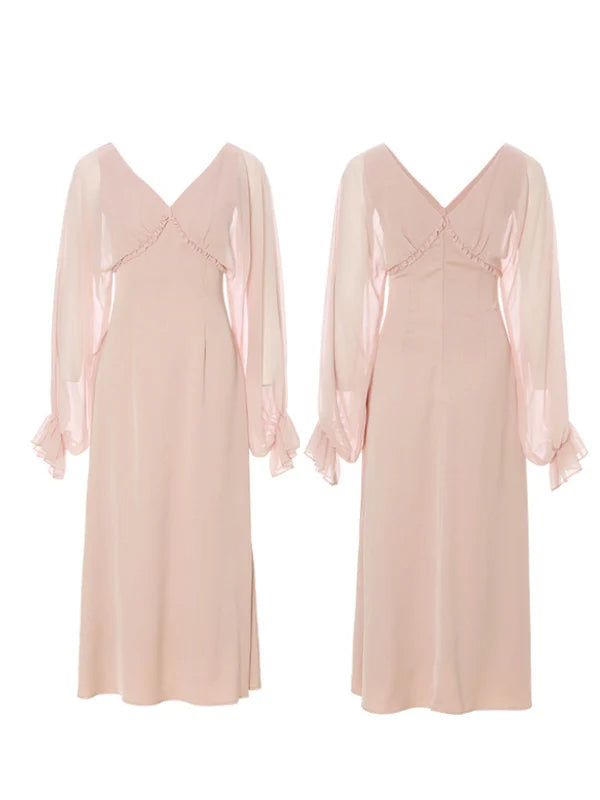Ethereal Fairy Light Pink Dress