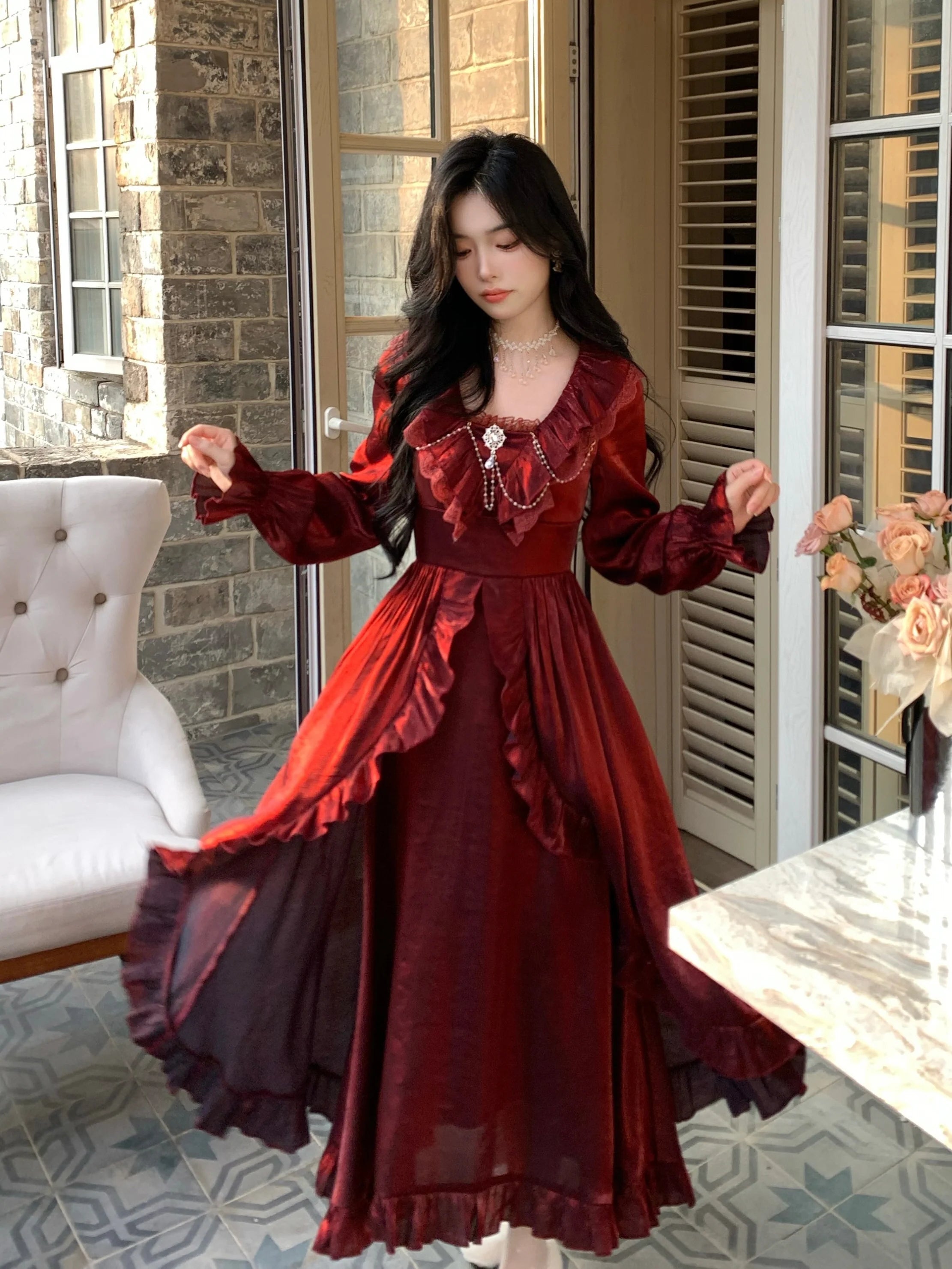 Romantic Shimmering Vintage Dress