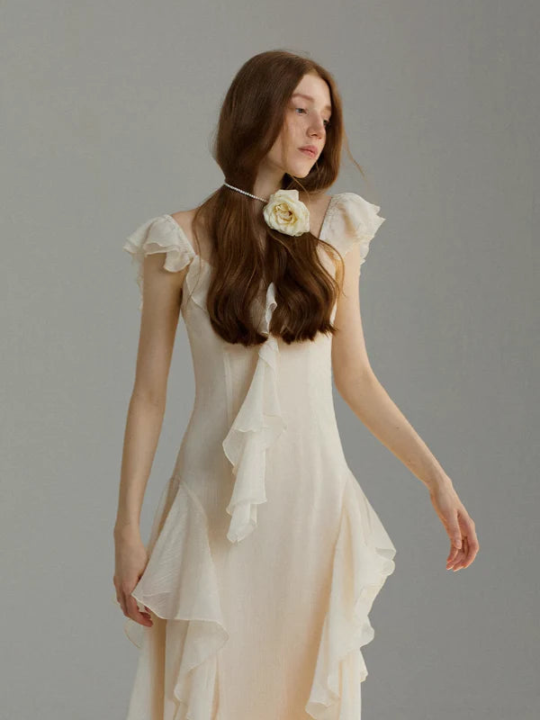 Ethereal Fairy Wings Chiffon Dress