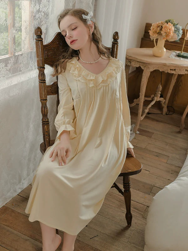 Enchanted Lace Lemon Nightgown