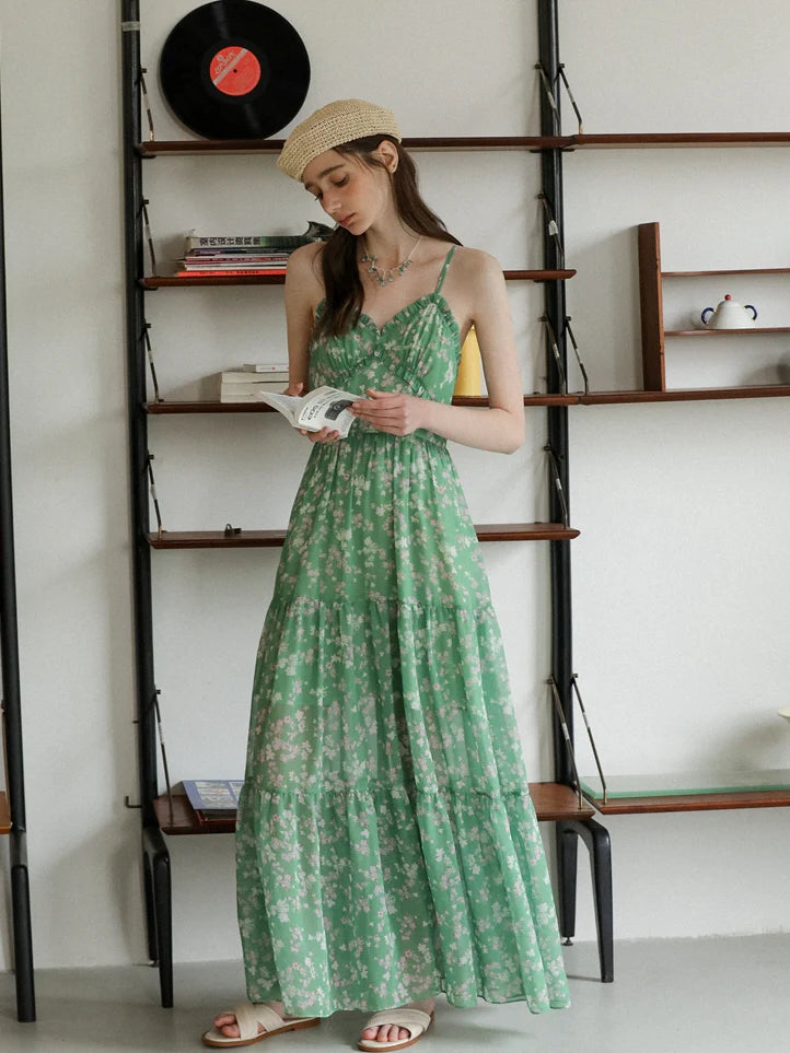 Emily's Verdant Blossom Dress