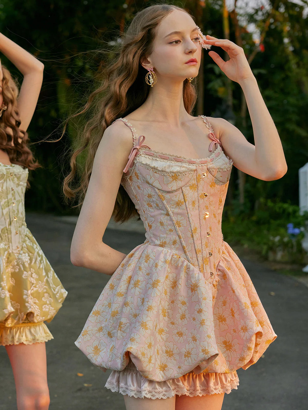 Blooming Garden Corset Mini Dress