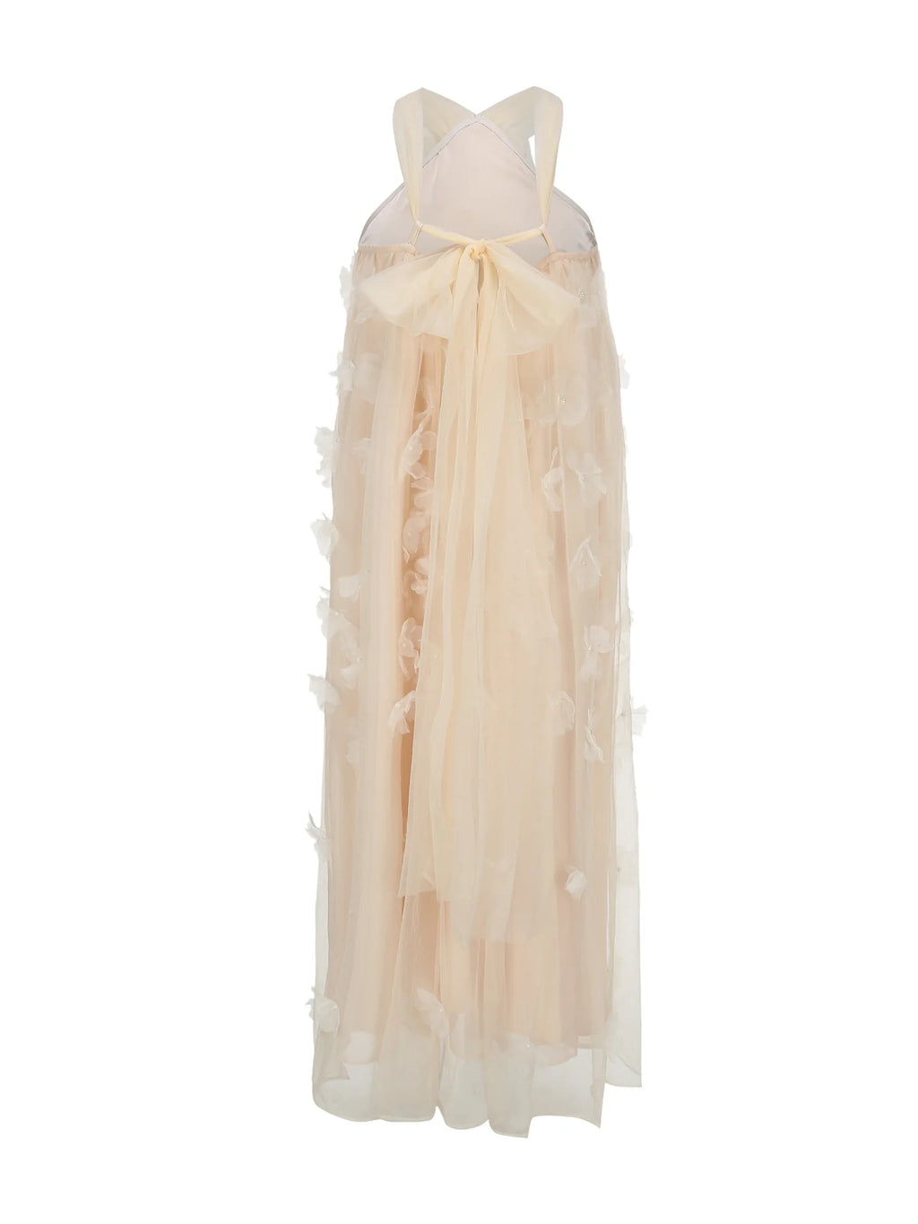 Blossom Whisper Halter Tulle Dress