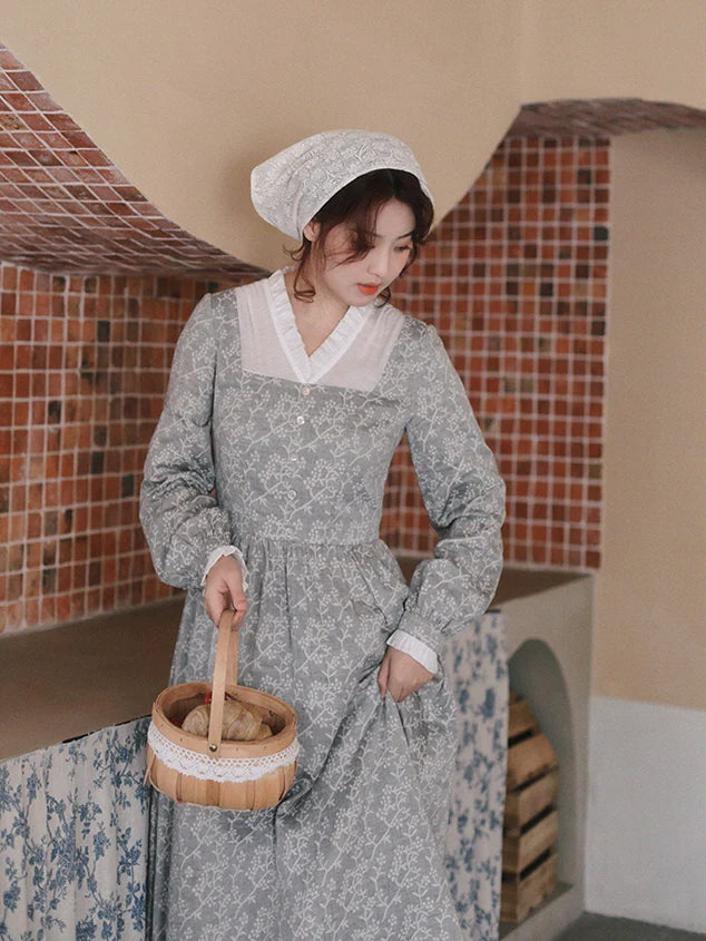 Retro Charm Cotton Lace Dress