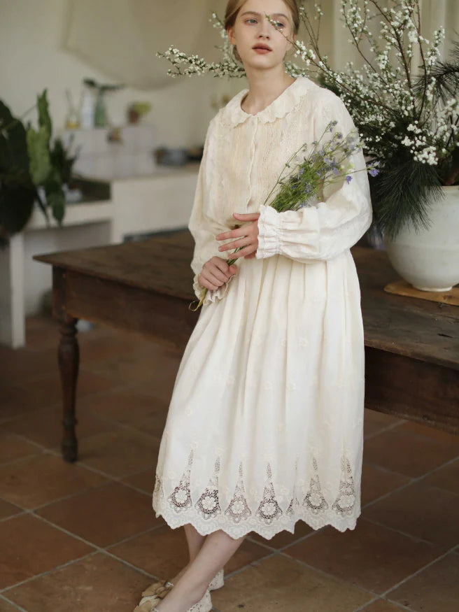 Lace Garden Cotton Petticoat Skirt