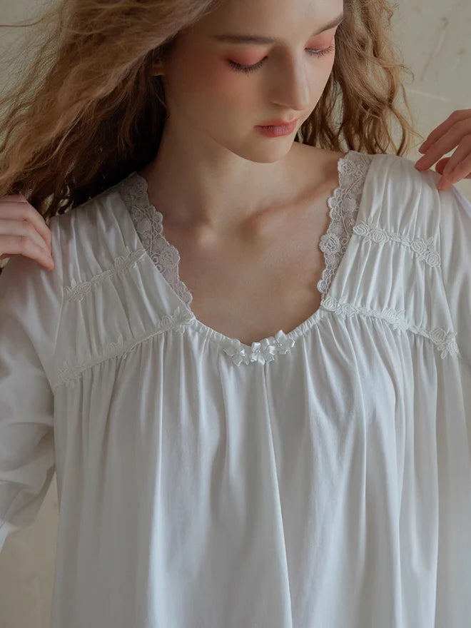 Serenade Lace-Trimmed Nightgown