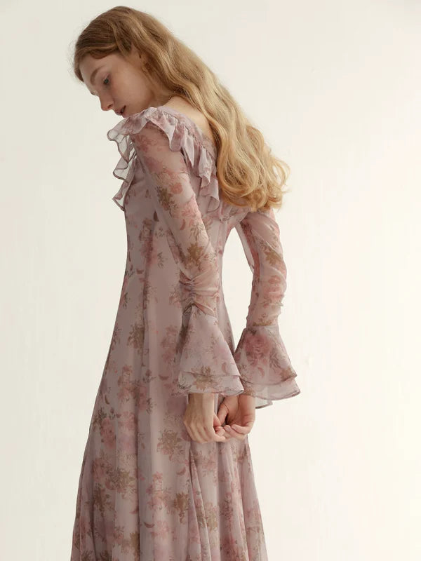 Sunlit Rose Elegance Dress