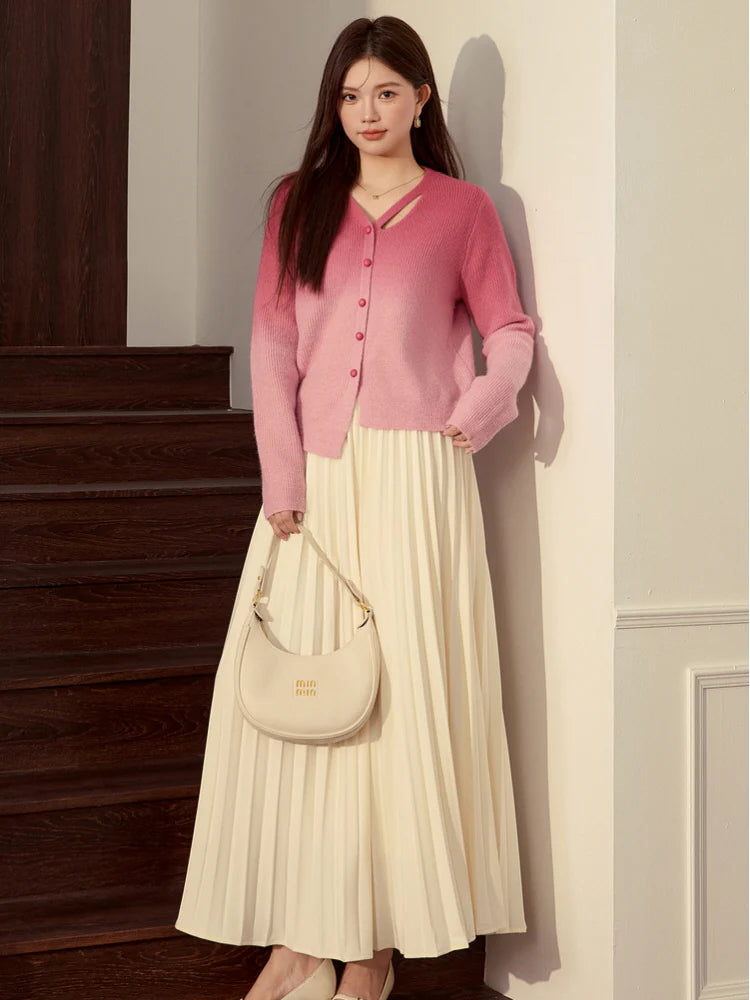 Fairycore Gradient Pink Cardigan