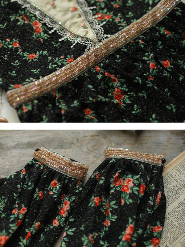 Retro Elegance Sparkle Dress