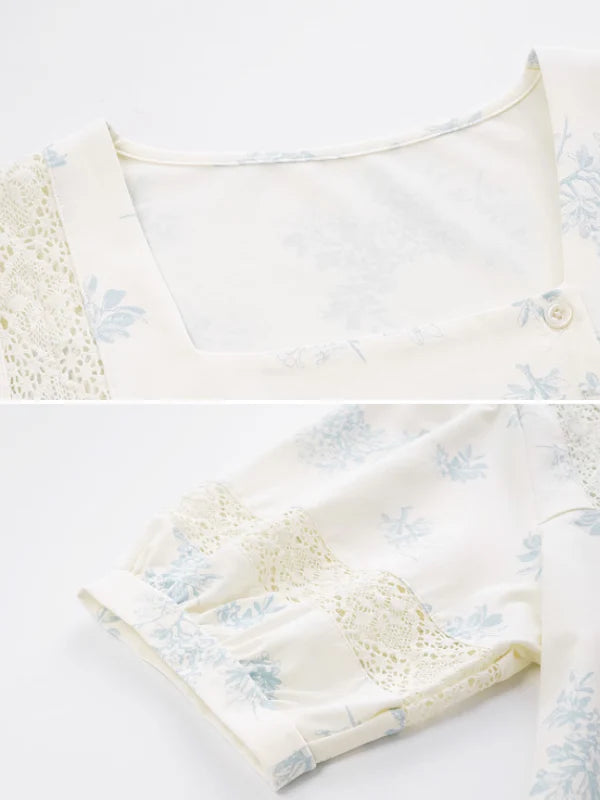 Ivory Sky Blossom Pajama