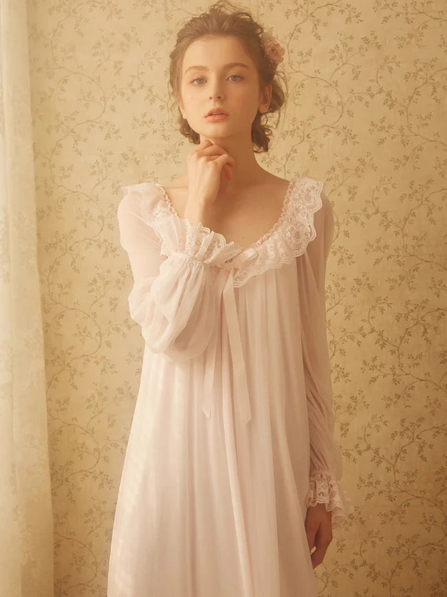 Ethereal Lace Romance Nightgown