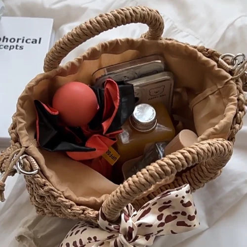 Straw Woven Casual Shoulder Bag