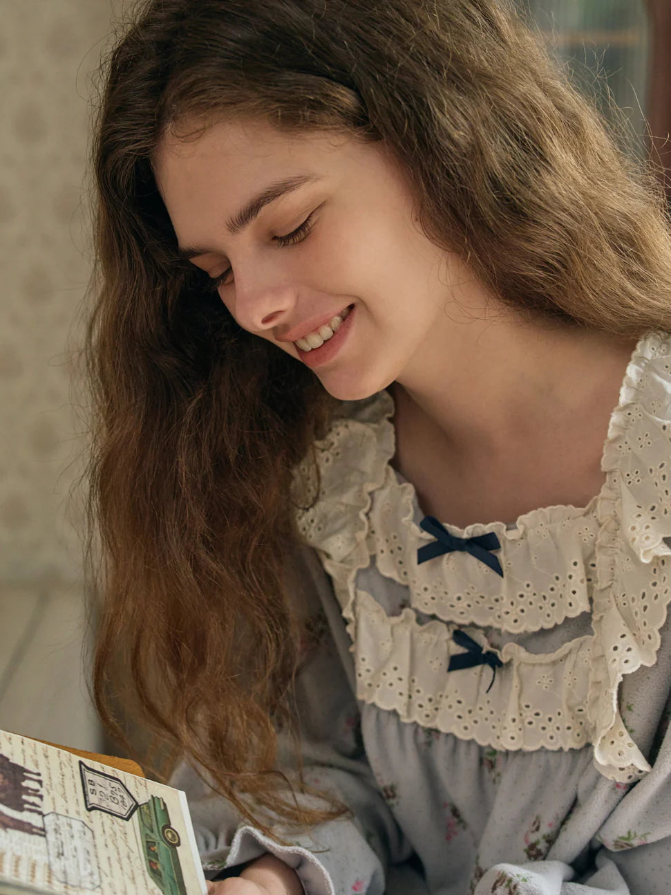 Fleece Rosebud Pajama Set