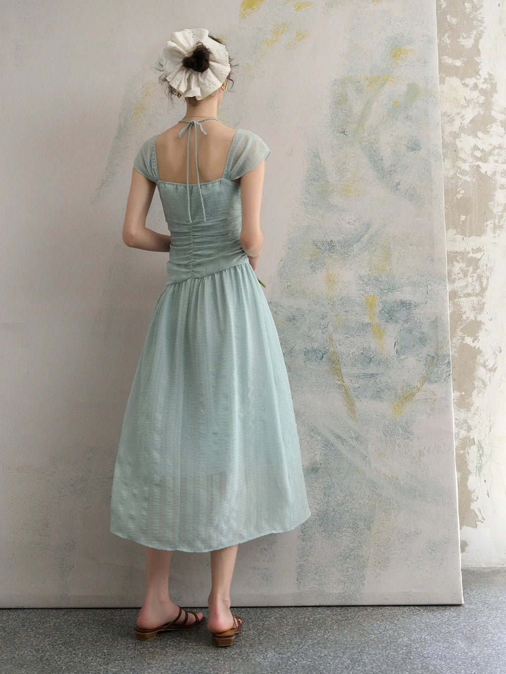 Chloe's Mint Blossom Summer Dress