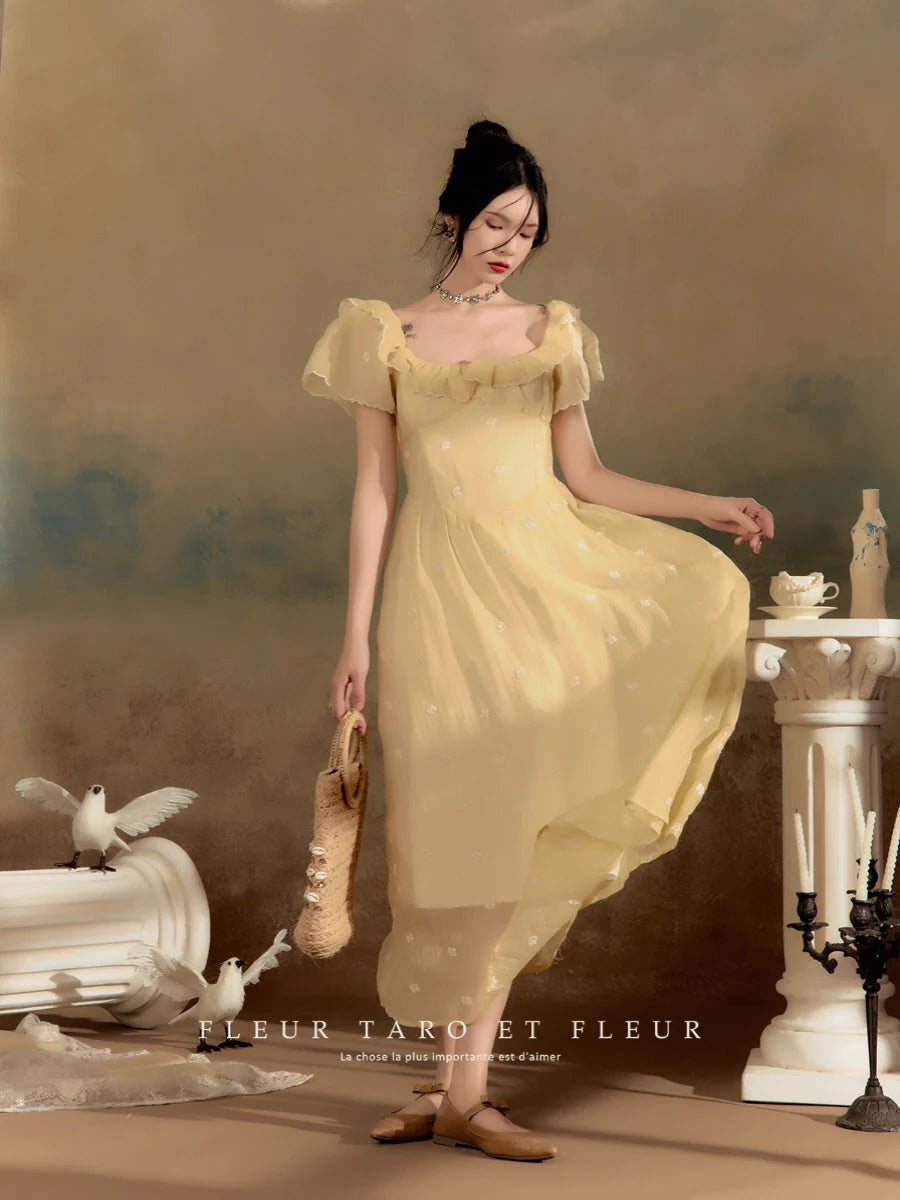 Golden Hour Ruffled Dream Dress