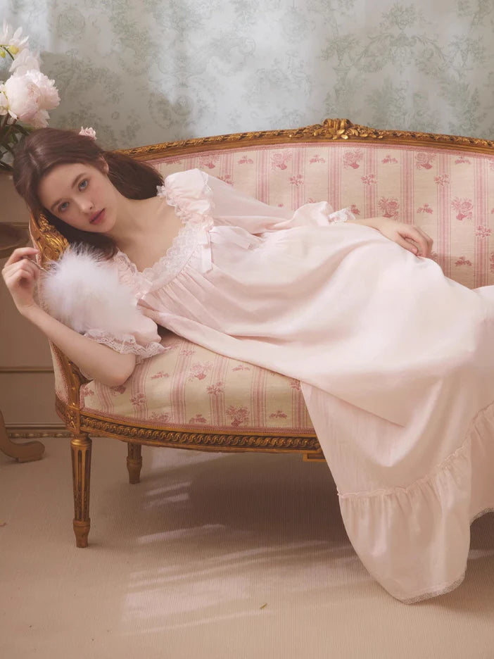 Rose Petal Cotton Nightgown