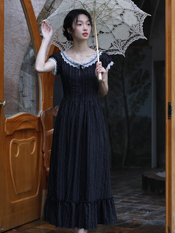 Victoria's Retro Black Elegance Dress
