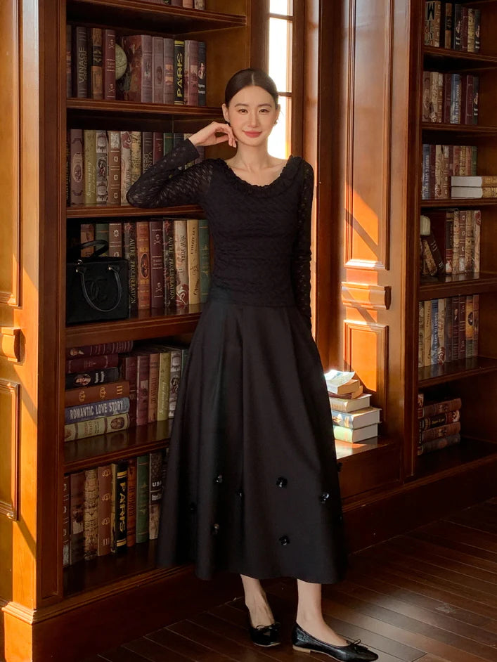 Romantic Ruffle Lace Blouse