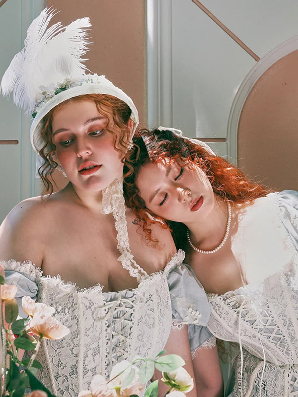 Regency Garden Lace Corset Dress