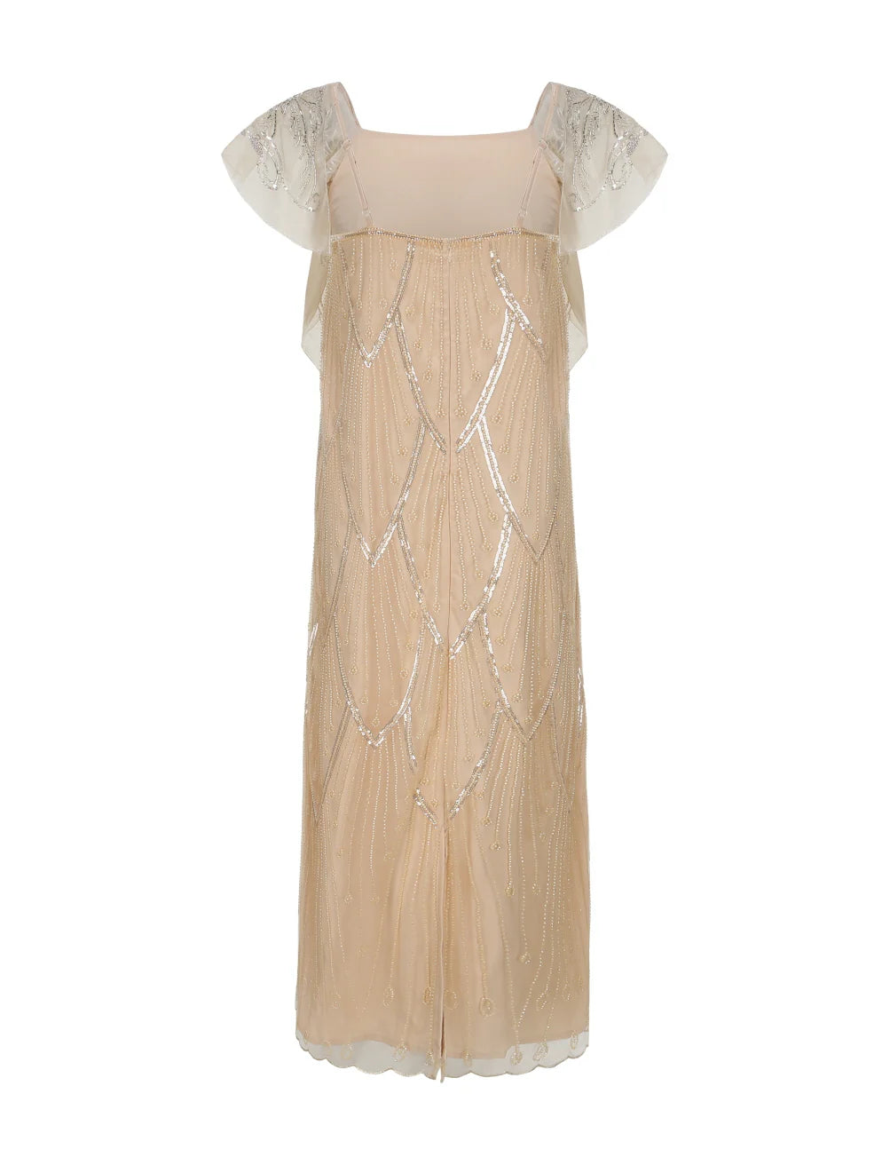 Golden Hour Sequin Mesh Slip Dress