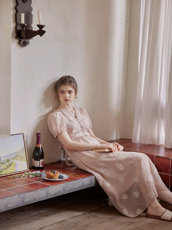 Rosy Rhapsody Reverie Dress