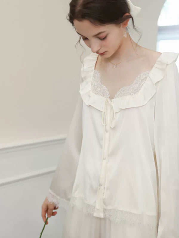 Elegant Rose Satin Dream Pajama