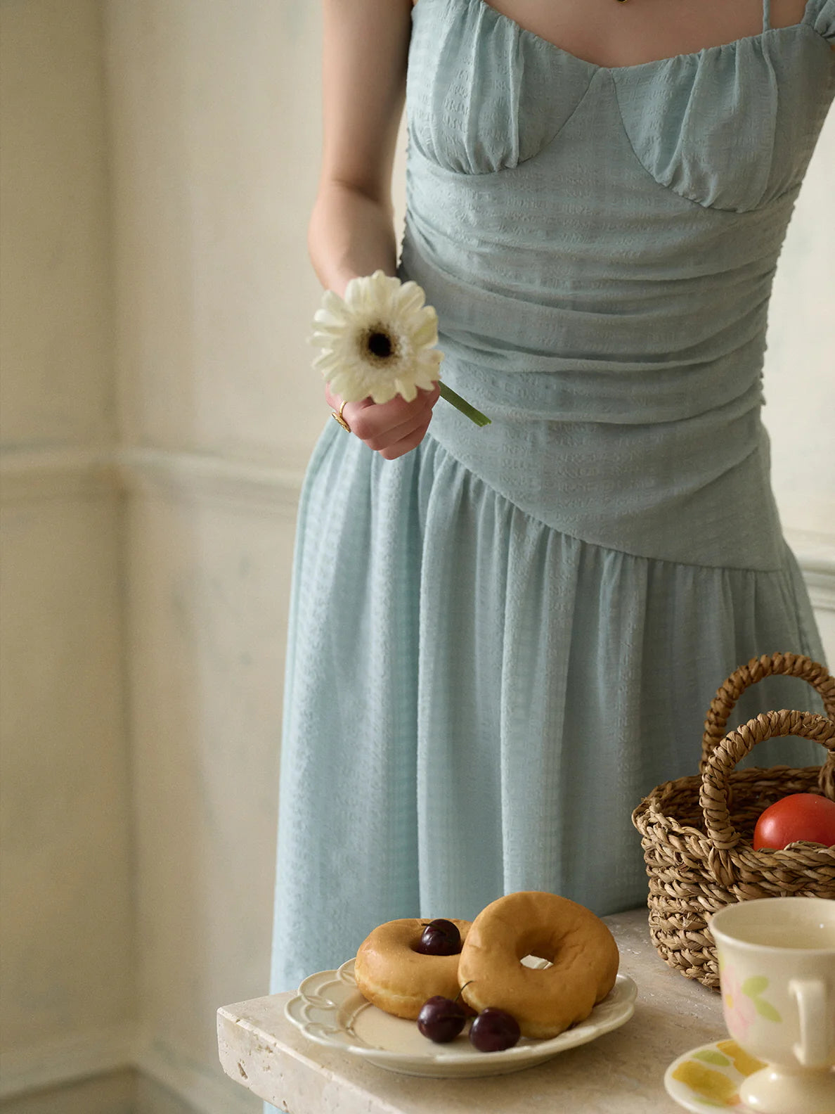 Chloe's Mint Blossom Summer Dress