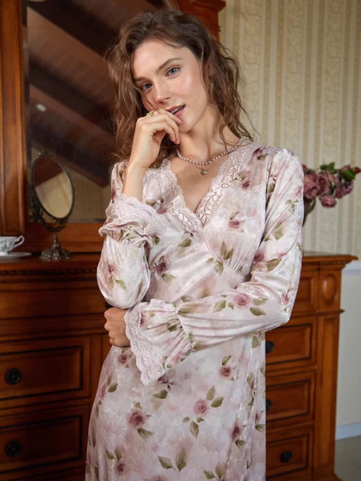 Velvet Rose Blossom Nightdress
