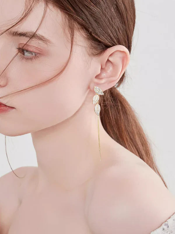 Forest Leaf Surgical Earrings