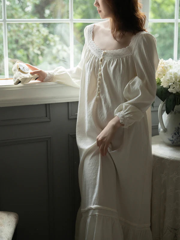 Pearl Lace Vintage Nightgown