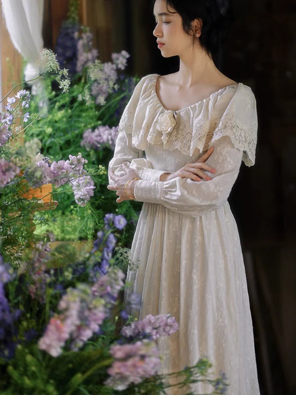 Ivory Garden Elegance Dress