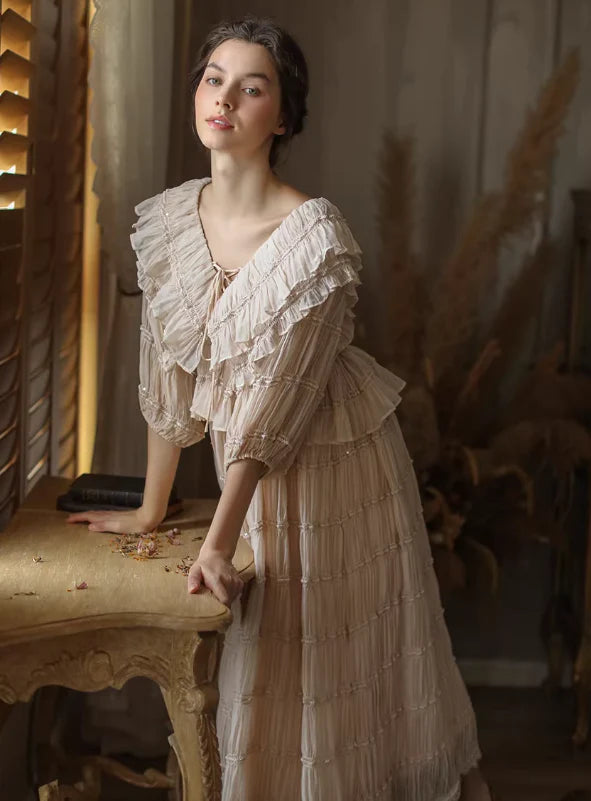 Victorian Grace Light Pink Dress