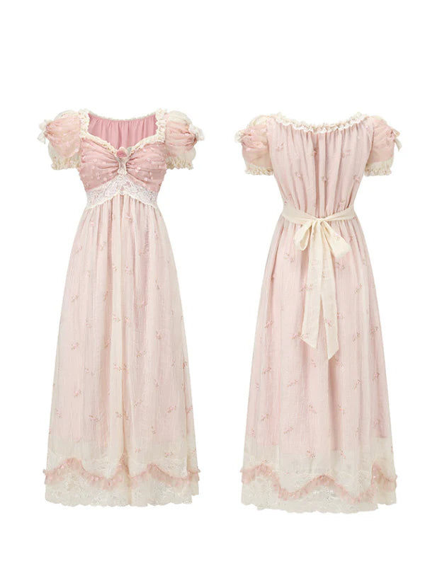 Blush Princess Lace Maxi Dress
