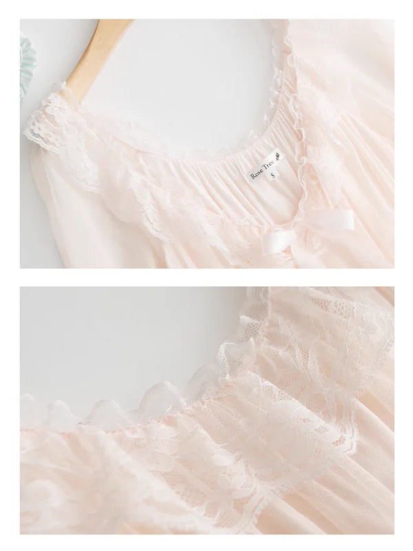 Ethereal Lace Romance Nightgown