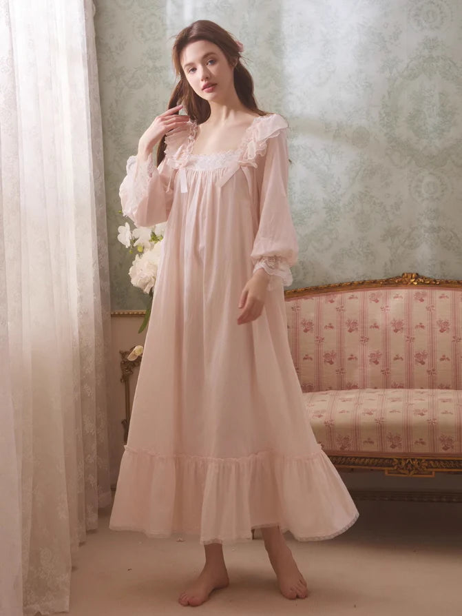 Rose Petal Cotton Nightgown